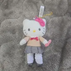 ハローキティー展 制服風ぬいぐるみキーホルダー
