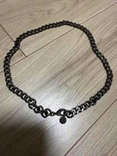 Ground Y ブラック レザーチェーンネックレス - メルカリ