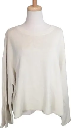 【チャオパニックティピー】スウェット トレーナー ベージュオーバーサイズ5208