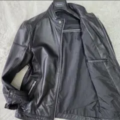 美品/XLMEN'S BIGI ライダース ブラック系 革シープスキンのサムネイル