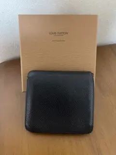 LOUIS VUITTON タイガレザー ブラック 二つ折り財布