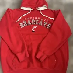 【90sレア‼️】希少カレッジロゴスウェット刺繍シンシナティ大学CBOYレッド