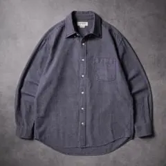 00s J.CREW チェックシャツ ライトネルシャツ ダークネイビーのサムネイル