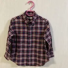 UNIQLO キッズ 長袖シャツ 110サイズ チェック柄