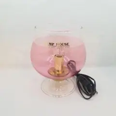 LAMP HOUSE　ワイングラス風　ナイトランプ　昭和レトロ　アンティーク雑貨