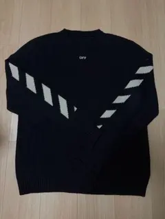 OFF-WHITE ニット セーター ブラックのサムネイル