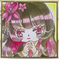 ファンアート 色紙 魔法少女ノ魔女裁判 (まのさば)