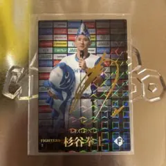 プロ野球チップス2023 杉谷拳士 サイン箔押しトレーディングカード
