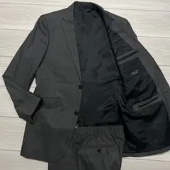 極美品✨バーバリーブラックレーベル スーツ 灰 ストライプ ノバチェック 40R
