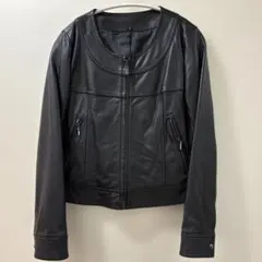 ノーカラーレザージャケット