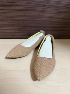 offen】オッフェン フラットパンプス ポインテッドトゥ Vカット - メルカリ