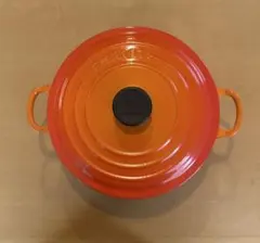 LE CREUSET 両手鍋 オレンジ 鋳物ホーロー 26cm - メルカリ