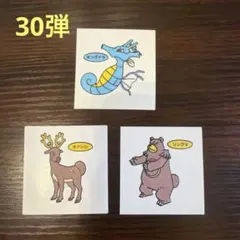 30弾②ポケモンデコキャラシール　ポケモンパンシール ポケモンシール