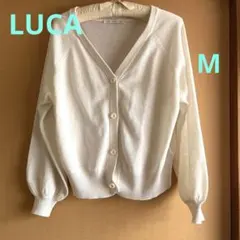 LUCA カーディガン　白　Mサイズのサムネイル