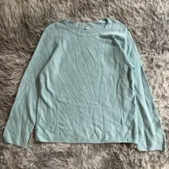 美品✨【UNIQLO】薄手ニットセーター M 綿100% カジュアル かわいい