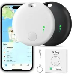 2個セット　紛失防止タグ　エアタグ　iphone ios MFi認証　忘れ物