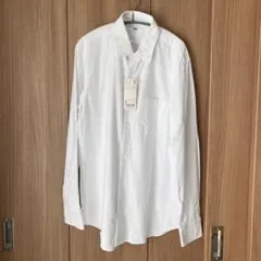 ユニクロ　ファインクロスコンフォートシャツ　新品　ホワイト　ビジネスシャツ　M