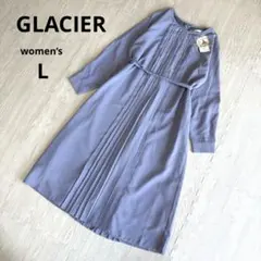 【グラシア】プリーツワンピース L ドレス ロングワンピース 新品 タグ付き