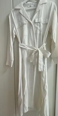 UNIQLO UVカット シャツワンピース OFF WHITE S