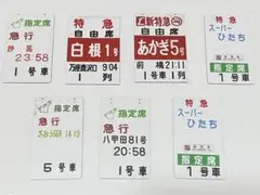 【特急ひたち１号】使用済硬券　特急券　泉→上野　48.2.19　泉駅発行 The Tokiwa Express, specialized for commuter demand!] I rode