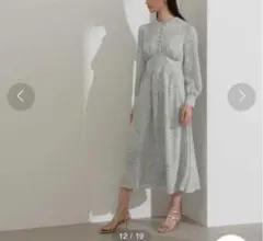 NATURAL BEAUTY BASIC フラワープリントワンピース サイズS