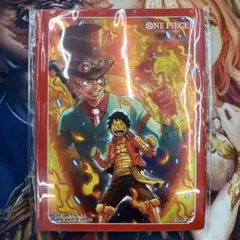 ワンピースカード　海外　エース　サボ　ルフィ　三兄弟　スリーブ　新品未開封