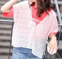 CIAOPANIC TYPY　レースVネックベスト