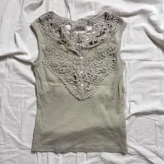 00s vintage レースタンクトップ フェアリーグランジ 森ガール亜熱帯のサムネイル