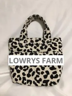 ローリーズファーム　レオパードカジュアルハンドバッグ　ミニトート