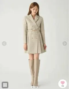 SNIDELスナイデル ジャケットツイードミニワンピ ベルト付LBLE M 美品