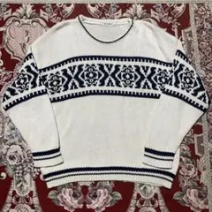 TETE HOMME Nordic design cotton knitのサムネイル