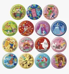 Disney Characters 刺繍缶バッジビスケット2 コンプリートセット