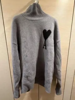 amiparis グレー タートルネックセーター
