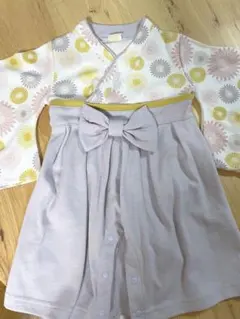 キッズ服 袴風ロンパース