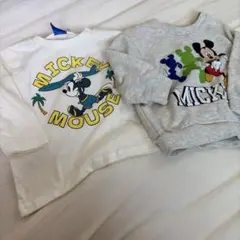 【ディズニー】ミッキー＆フレンズ ロンT トレーナー　まとめ売り　保育園着　90