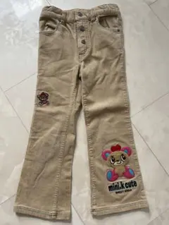 ミニK　ベージュ長ズボン　ズボン　 コールテン　120(7)