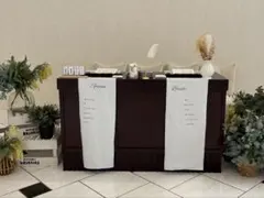 受付台 タペストリー 結婚式
