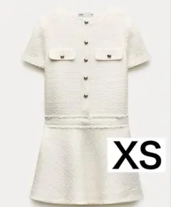 【最終値下げ】ZARA ショートテクスチャーワンピース