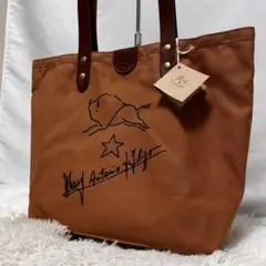 未使用保管品 イルビゾンテ　トートバッグ　キャンバス　レザー　ブラウン　肩がけ