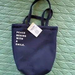 [スウェット生地トートバッグ]　エコバック　グレー