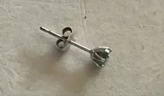 エメラルドピアス(片耳用)14KWG