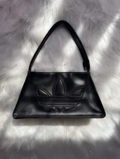 adidas ブラック ハンドバッグ トライフォイル