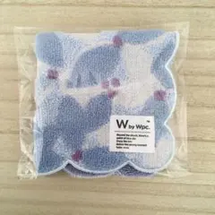 【新品未使用】 Wpc. 花柄タオルハンカチ 約24cm