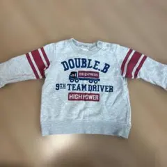 DOUBLE.B ミキハウス　グレー トレーナー 90