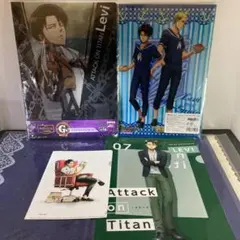 進撃の巨人　クリアファイル　リヴァイ　セット　スイーツパラダイス　一番くじ　付録