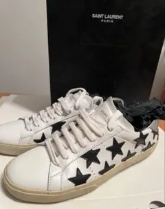 SAINT LAURENT サンローラン ストライプ ローカットスニーカー - メルカリ