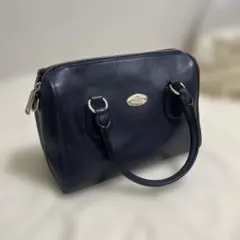 COACH ネイビー レザー バッグ
