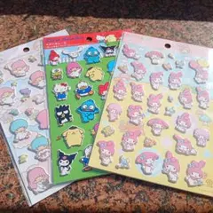 ペタペタシール★サンリオキャラクター ステッカー★3枚セット★人気★出品最終★