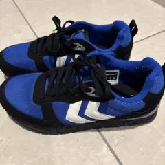 hummel monaco 86 ブラック×ブルー 24cmのサムネイル