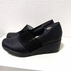 新品同様 FIRST CONTACT パンプス 22cm 日本製 ブラック